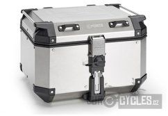 MONOKEY TopCase K-FORCE - 48l, KAPPA (stříbrný, hliník, 32,3x45,4x48 cm)