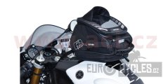 tankbag na motocykl Q4R QR, OXFORD (černý, s rychloupínacím systémem na víčka nádrže, objem 4 l)