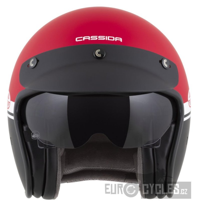 přilba Oxygen 2.0 Jawa OHC, CASSIDA (červená matná/černá/bílá) 2026