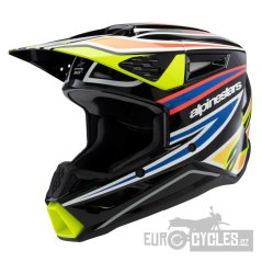 přilba S-M3 WURX, ALPINESTARS, dětská (černá/žlutá fluo/modrá/červená) 2026