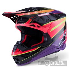 přilba SUPERTECH S-M10 ERA, ALPINESTARS (růžová/fialová/žlutá fluo) 2026