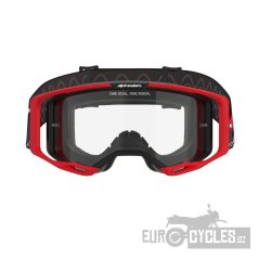 brýle VISION 8 LUAR, ALPINESTARS (červená/černá, čiré plexi) 2025