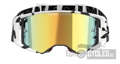 brýle SUPERTECH CORP, ALPINESTARS (bílá/zlatá, zrcadlové zlaté plexi) 2026