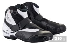 boty SMX-1 R VENTED, ALPINESTARS (černá/bílá, perforovaná obšívka) 2026