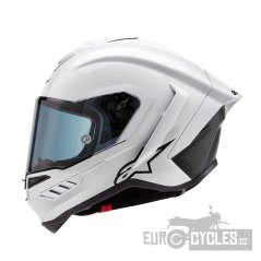 přilba SUPERTECH R10 SOLID, ALPINESTARS (bílá/matný karbon) 2026