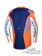 dres FLUID GRID, ALPINESTARS (oranžová/modrá) 2026