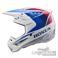 přilba S-M5 HONDA kolekce, ALPINESTARS (bílá/modrá/červená) 2026