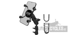 kompletní sestava držáku X-Grip s uchycením na objímku brzdové/spojkové páčky/řidítka motocyklu, RAM Mounts