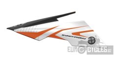 kšilt pro přilby Synchrony Steel, MT - Španělsko (černá/bílá/oranžová, sada vč. šroubů)