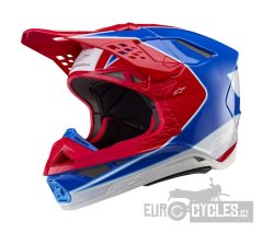 přilba SUPERTECH S-M10 AEON, ALPINESTARS (červená fluo/modrá)