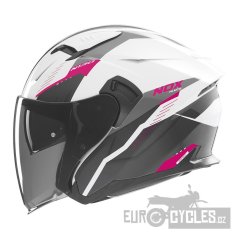 přilba N130 Myst, NOX (bílá,černá,růžová) 2025