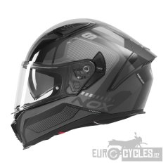 přilba N402 MENTOR, NOX (černá, stříbrná) 2026