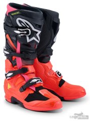 boty TECH 7, ALPINESTARS (černá/červená fluo/růžová fluo) 2026