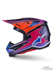 přilba SUPERTECH S-M7 FUSE, ALPINESTARS (modrá/fialová/růžová) 2026