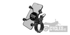 kompletní sestava univerzálního držáku X-Grip na řídítka do průměru 60 mm, RAM Mounts