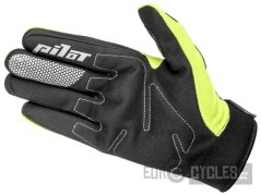 rukavice PIONEER, PILOT (žlutá fluo/černá/červená)