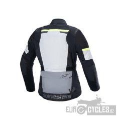 bunda ANDES AIR DRYSTAR, ALPINESTARS (světle šedá/tmavě šedá/černá/žlutá fluo) 2026