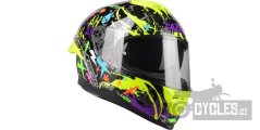 přilba Rafale SR Crazy, LAZER - Belgie (černá/fialová/fluo zelená)