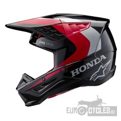 přilba S-M5 HONDA kolekce, ALPINESTARS (černá/červená/šedá) 2026