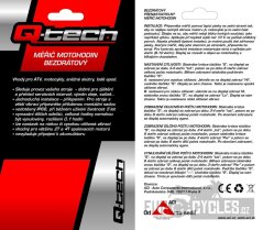 měřič motohodin bezdrátový s nulovatelným počítadlem, Q-TECH (modrý)