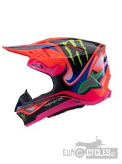 přilba SUPERTECH S-M10 edice HAIDEN DEEGAN, ALPINESTARS (oranžová fluo/fialová/růžová/zelená) 2026