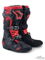 boty TECH 10, ALPINESTARS (černá/červená) 2026