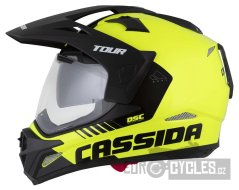 přilba Tour 2.0 Dual, CASSIDA (žlutá fluo/černá/černý matný kšilt, plexi s přípravou pro Pinlock) 2026