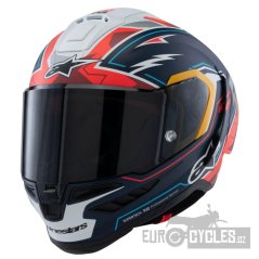 přilba SUPERTECH R10 limitovaná edice PEDRO ACOSTA, ALPINESTARS (modrá/červená/bílá matná) 2025