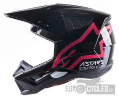přilba S-M5 COMPASS, ALPINESTARS (černá/růžová)