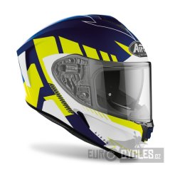 přilba SPARK Rise, AIROH (matná modrá/žlutá) 2023