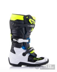 boty TECH 7 S, ALPINESTARS, dětské (černá/bílá/žlutá fluo/modrá) 2026