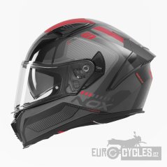přilba N402 MENTOR, NOX (černá, červená) 2026