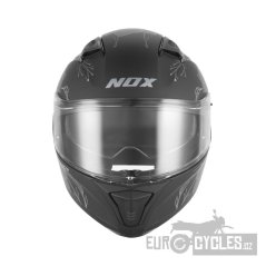 přilba N402 SPRING, NOX (černá matná, stříbrná) 2026