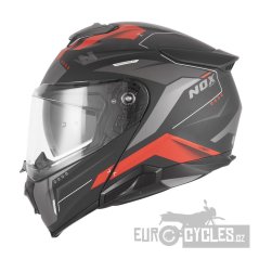 přilba N967 CONQUER, NOX (černá matná, červená) 2026