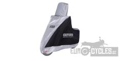 plachta na motorku Aquatex Highscreen Scooter provedení pro vysoké plexi, OXFORD (černá/stříbrná, uni velikost)