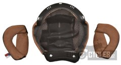 lícnice a klobouk pro přilby Oxygen 2.0, CASSIDA (černá/hnědá)