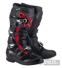 boty TECH 7, ALPINESTARS (černá/červená fluo) 2026